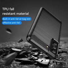Load image into Gallery viewer, Brushed Texture Carbon Fiber TPU Case, For Samsung Galaxy S21 FE