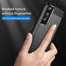 Load image into Gallery viewer, Brushed Texture Carbon Fiber TPU Case, For Samsung Galaxy S21 FE