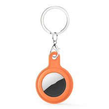 Load image into Gallery viewer, Gel Leather Case Cover with Switchable Keychain Ring for AirTag