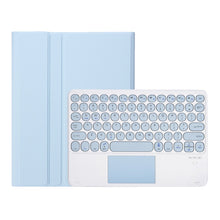 Load image into Gallery viewer, YT098B-A Detachable Candy Color Skin Feel Texture Round Keycap Bluetooth Keyboard Leather Case with Touch Control For iPad Air 11 2024 / 2025 / Air 4 10.9 2020 / Air 5 10.9 2022 (Purple)                                                                  ...