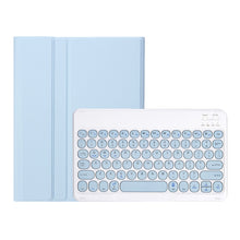 Load image into Gallery viewer, YT11B Detachable Candy Color Skin Feel Texture Round Keycap Bluetooth Keyboard Leather Case For iPad Air 4 2020 / Air 5 2022 / Pro 11 inch 2022 / 2021 / 2020 / 2018(White Ice), For iPad 9.7 inch 2018 &amp; 2017 / Pro 9.7 inch / Air 2 / Air                 ...