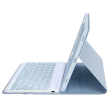 Load image into Gallery viewer, YT11B Detachable Candy Color Skin Feel Texture Round Keycap Bluetooth Keyboard Leather Case For iPad Air 4 2020 / Air 5 2022 / Pro 11 inch 2022 / 2021 / 2020 / 2018(White Ice), For iPad 9.7 inch 2018 &amp; 2017 / Pro 9.7 inch / Air 2 / Air                 ...