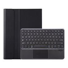 Load image into Gallery viewer, YA098B-A Detachable Lambskin Texture Round Keycap Bluetooth Keyboard Leather Case with Touch Control &amp; Pen Slot &amp; Stand, For iPad Air 5 / 4 10.9 inch 2020 / Pro 11 inch 2020 / 2018, For iPad 10.2 (2020) &amp; (2019) / Air 3 10.5 inch / Pro 10.5 inch       ...