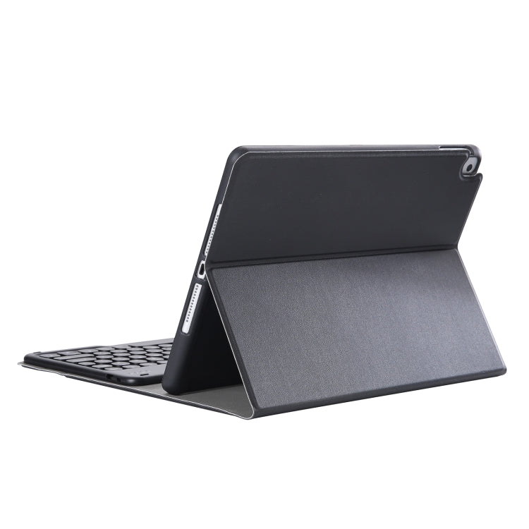 YA098B Detachable Lambskin Texture Round Keycap Bluetooth Keyboard Leather Case with Pen Slot & Stand, For iPad Air 5 / 4 10.9 inch 2020 / Pro 11 inch 2020 / 2018, For iPad 10.2 (2020) & (2019) / Air 3 10.5 inch / Pro 10.5 inch                         ...