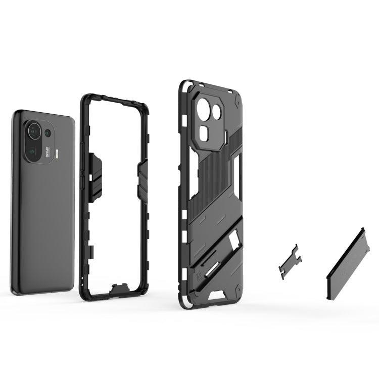 Punk Armor 2 in 1 PC + TPU Shockproof Case with Invisible Holder, For Xiaomi Mi 11 Pro