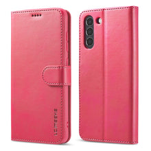 Load image into Gallery viewer, LC.IMEEKE Calf Texture Horizontal Flip Leather Case, with Holder &amp; Card Slots &amp; Wallet, For Samsung Galaxy S21 FE