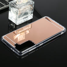 Load image into Gallery viewer, TPU + Acrylic Luxury Plating Mirror Phone Case Cover, For Samsung Galaxy S21 5G