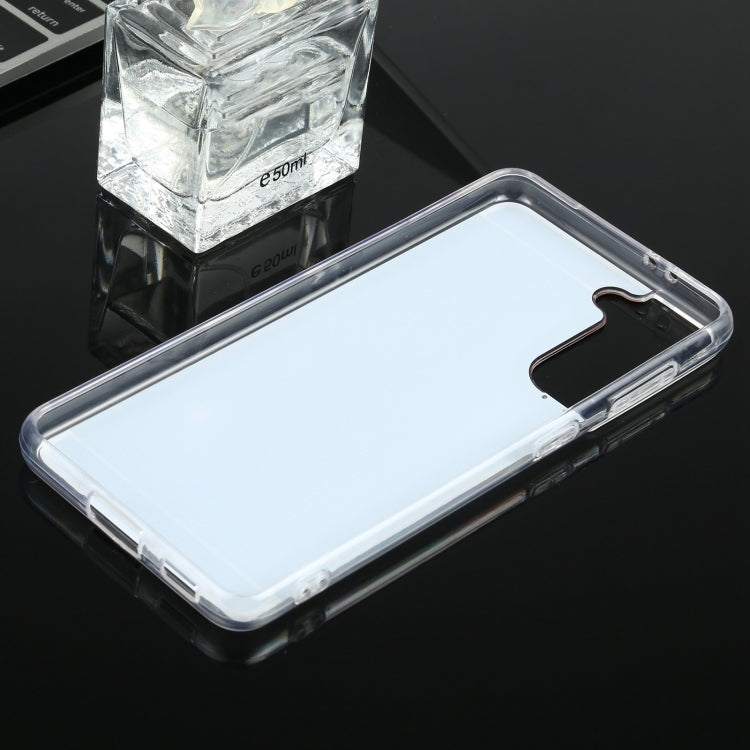 TPU + Acrylic Luxury Plating Mirror Phone Case Cover, For Samsung Galaxy S21 5G