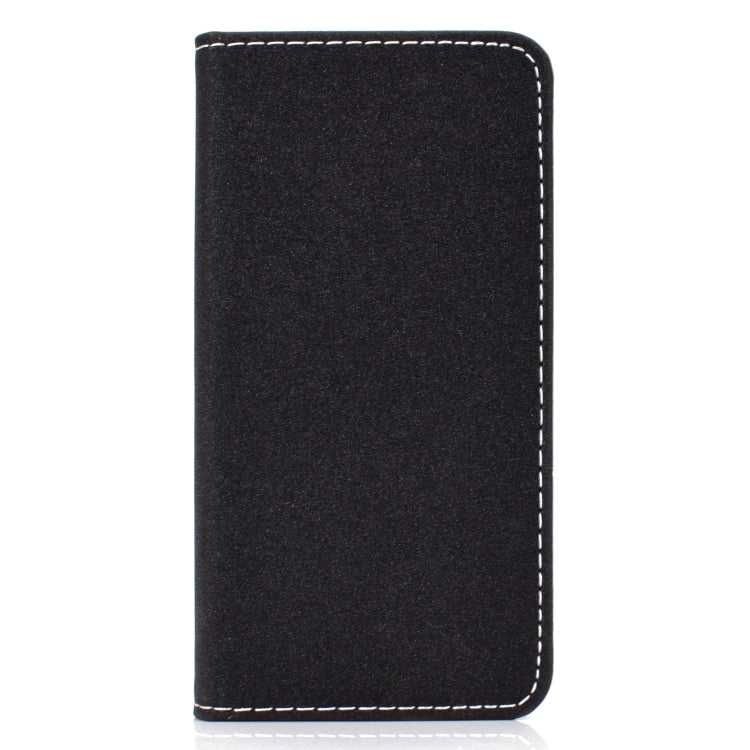 Solid Color Magnetic Horizontal Flip Leather Case with Card Slot & Holder