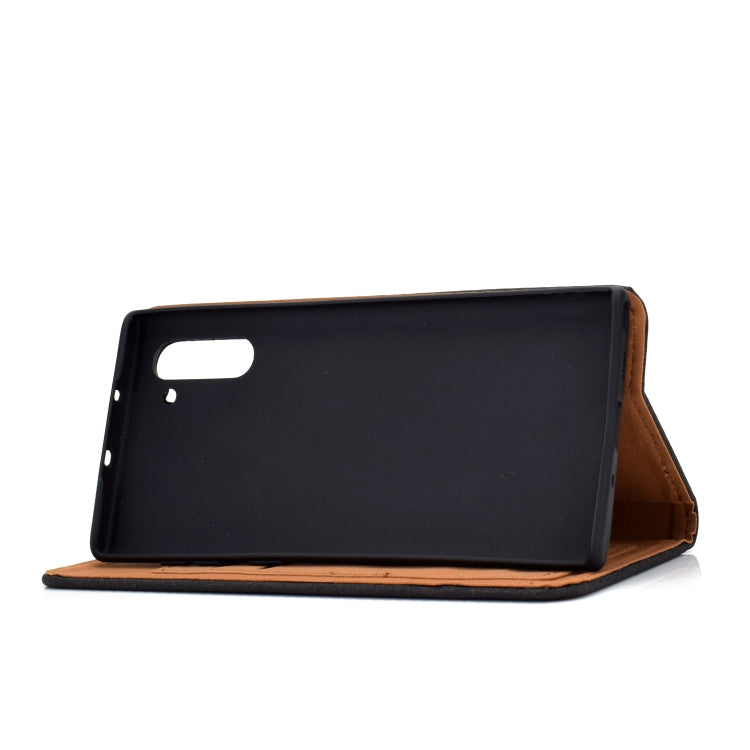 Solid Color Magnetic Horizontal Flip Leather Case with Card Slot & Holder