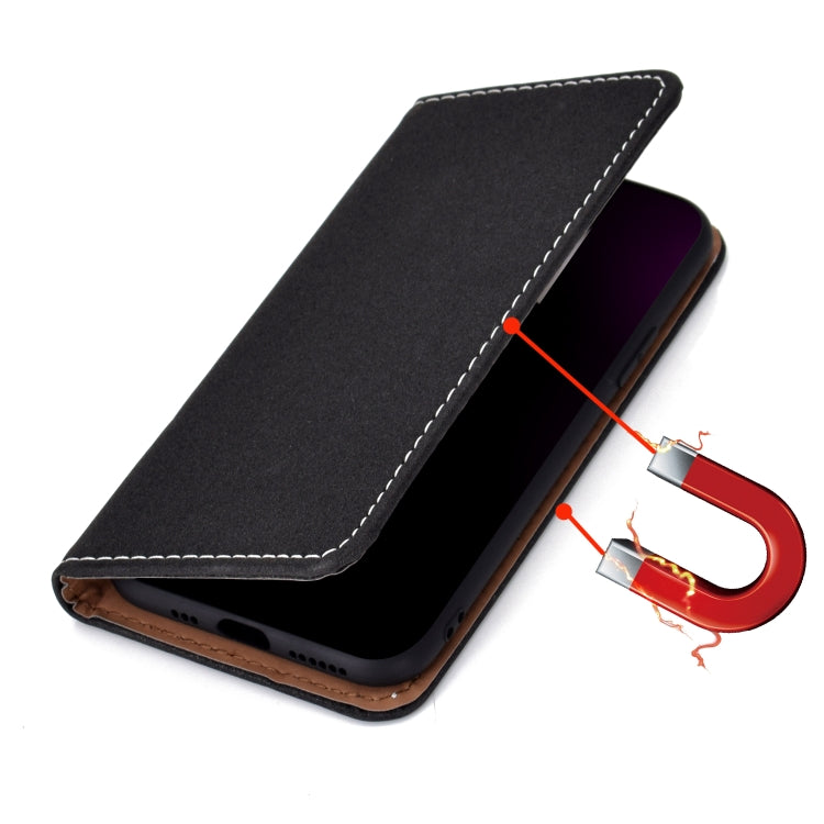 Solid Color Magnetic Horizontal Flip Leather Case with Card Slot & Holder
