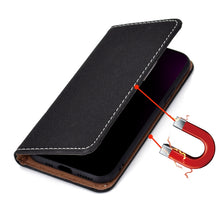 Load image into Gallery viewer, Solid Color Magnetic Horizontal Flip Leather Case with Card Slot &amp; Holder