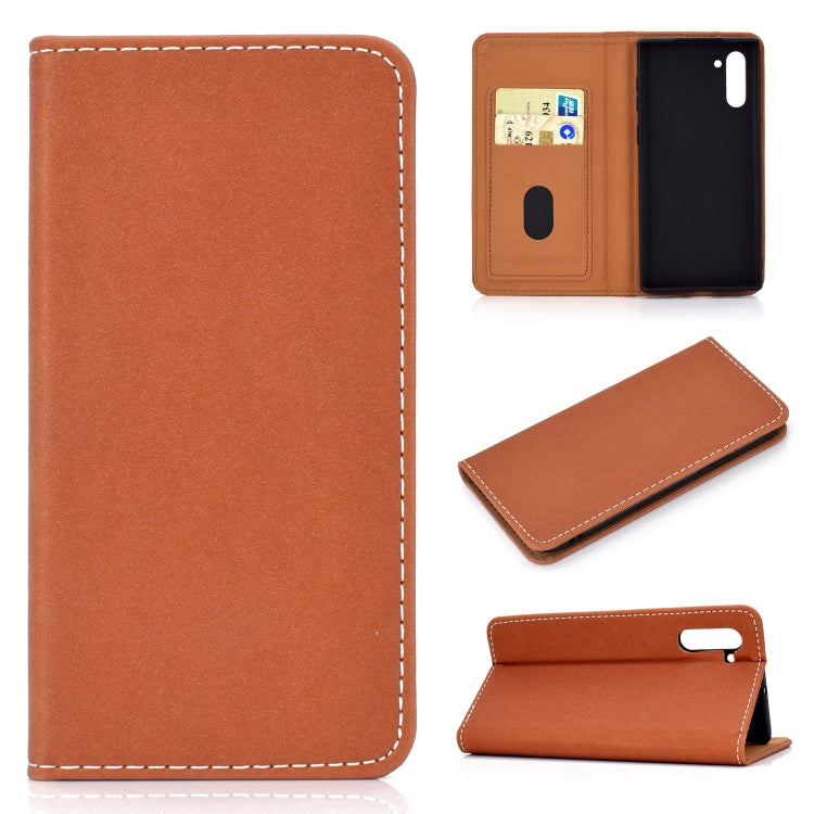 Solid Color Magnetic Horizontal Flip Leather Case with Card Slot & Holder