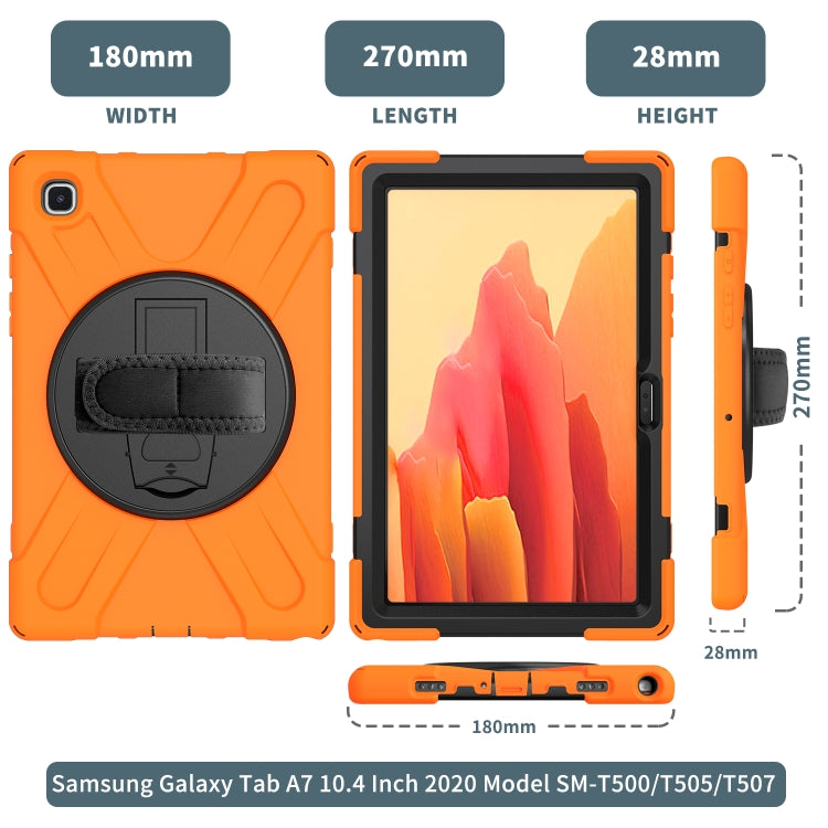 Shockproof Colorful Silicone + PC Protective Case with Holder & Shoulder Strap & Hand Strap, For Samsung Galaxy Tab A7 10.4 2020 T500 / T505, For Samsung Galaxy Tab A 8.4 2020 T307U, For Samsung Galaxy Tab A 10.1 (2019) T515 / T510