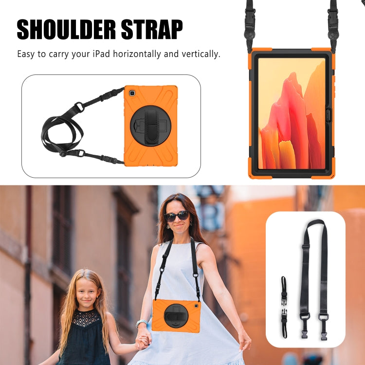 Shockproof Colorful Silicone + PC Protective Case with Holder & Shoulder Strap & Hand Strap, For Samsung Galaxy Tab A7 10.4 2020 T500 / T505, For Samsung Galaxy Tab A 8.4 2020 T307U, For Samsung Galaxy Tab A 10.1 (2019) T515 / T510