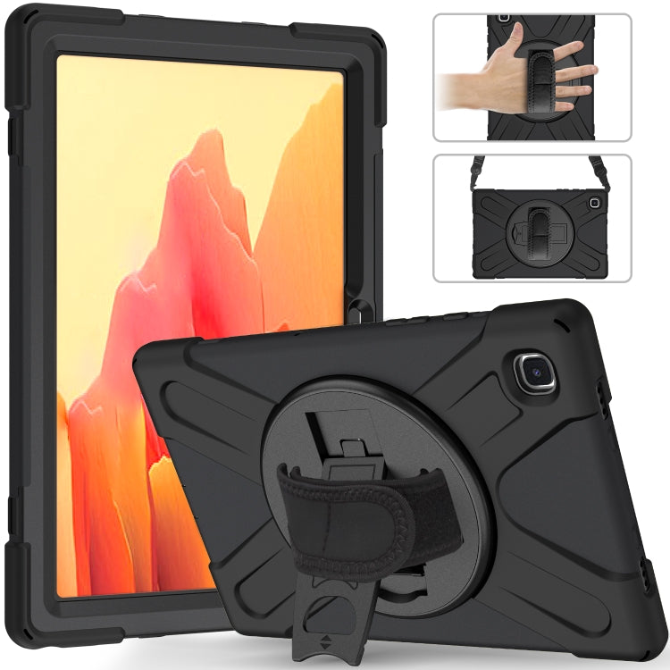 Shockproof Colorful Silicone + PC Protective Case with Holder & Shoulder Strap & Hand Strap, For Samsung Galaxy Tab A7 10.4 2020 T500 / T505, For Samsung Galaxy Tab A 8.4 2020 T307U, For Samsung Galaxy Tab A 10.1 (2019) T515 / T510