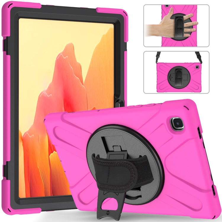 Shockproof Colorful Silicone + PC Protective Case with Holder & Shoulder Strap & Hand Strap, For Samsung Galaxy Tab A7 10.4 2020 T500 / T505, For Samsung Galaxy Tab A 8.4 2020 T307U, For Samsung Galaxy Tab A 10.1 (2019) T515 / T510