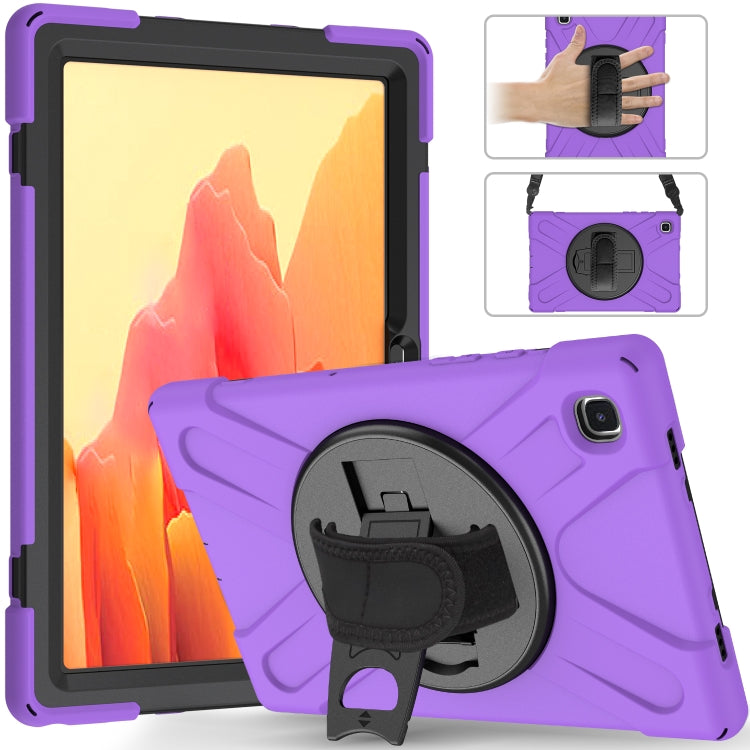 Shockproof Colorful Silicone + PC Protective Case with Holder & Shoulder Strap & Hand Strap, For Samsung Galaxy Tab A7 10.4 2020 T500 / T505, For Samsung Galaxy Tab A 8.4 2020 T307U, For Samsung Galaxy Tab A 10.1 (2019) T515 / T510