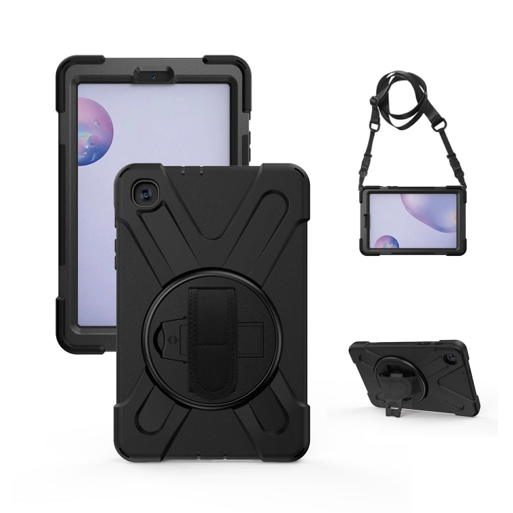Shockproof Colorful Silicone + PC Protective Case with Holder & Shoulder Strap & Hand Strap, For Samsung Galaxy Tab A7 10.4 2020 T500 / T505, For Samsung Galaxy Tab A 8.4 2020 T307U, For Samsung Galaxy Tab A 10.1 (2019) T515 / T510