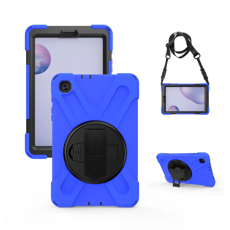 Shockproof Colorful Silicone + PC Protective Case with Holder & Shoulder Strap & Hand Strap, For Samsung Galaxy Tab A7 10.4 2020 T500 / T505, For Samsung Galaxy Tab A 8.4 2020 T307U, For Samsung Galaxy Tab A 10.1 (2019) T515 / T510