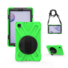 Load image into Gallery viewer, Shockproof Colorful Silicone + PC Protective Case with Holder &amp; Shoulder Strap &amp; Hand Strap, For Samsung Galaxy Tab A7 10.4 2020 T500 / T505, For Samsung Galaxy Tab A 8.4 2020 T307U, For Samsung Galaxy Tab A 10.1 (2019) T515 / T510