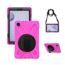 Load image into Gallery viewer, Shockproof Colorful Silicone + PC Protective Case with Holder &amp; Shoulder Strap &amp; Hand Strap, For Samsung Galaxy Tab A7 10.4 2020 T500 / T505, For Samsung Galaxy Tab A 8.4 2020 T307U, For Samsung Galaxy Tab A 10.1 (2019) T515 / T510