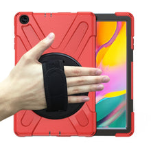 Load image into Gallery viewer, Shockproof Colorful Silicone + PC Protective Case with Holder &amp; Shoulder Strap &amp; Hand Strap, For Samsung Galaxy Tab A7 10.4 2020 T500 / T505, For Samsung Galaxy Tab A 8.4 2020 T307U, For Samsung Galaxy Tab A 10.1 (2019) T515 / T510