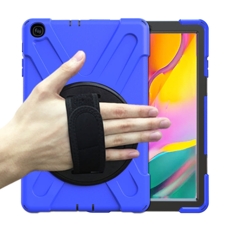 Shockproof Colorful Silicone + PC Protective Case with Holder & Shoulder Strap & Hand Strap, For Samsung Galaxy Tab A7 10.4 2020 T500 / T505, For Samsung Galaxy Tab A 8.4 2020 T307U, For Samsung Galaxy Tab A 10.1 (2019) T515 / T510