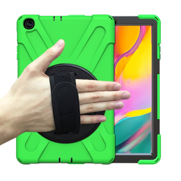 Shockproof Colorful Silicone + PC Protective Case with Holder & Shoulder Strap & Hand Strap, For Samsung Galaxy Tab A7 10.4 2020 T500 / T505, For Samsung Galaxy Tab A 8.4 2020 T307U, For Samsung Galaxy Tab A 10.1 (2019) T515 / T510