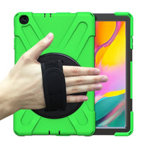 Load image into Gallery viewer, Shockproof Colorful Silicone + PC Protective Case with Holder &amp; Shoulder Strap &amp; Hand Strap, For Samsung Galaxy Tab A7 10.4 2020 T500 / T505, For Samsung Galaxy Tab A 8.4 2020 T307U, For Samsung Galaxy Tab A 10.1 (2019) T515 / T510