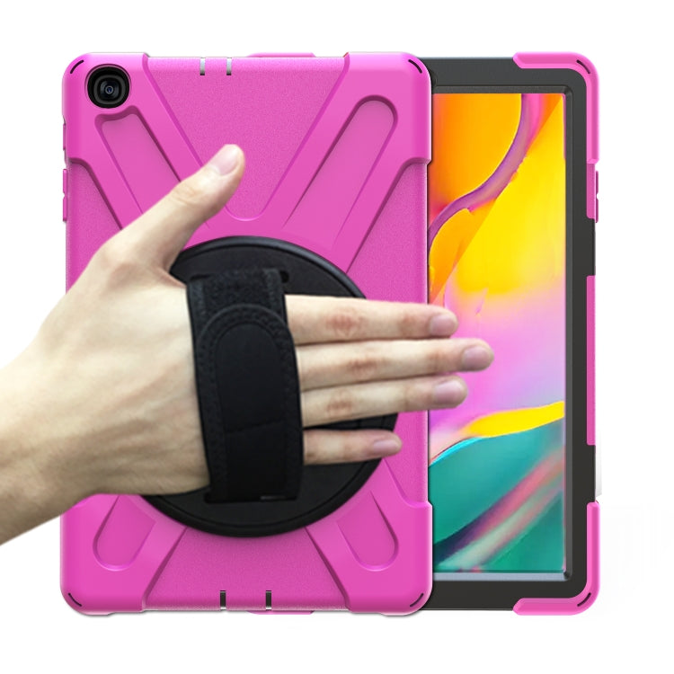 Shockproof Colorful Silicone + PC Protective Case with Holder & Shoulder Strap & Hand Strap, For Samsung Galaxy Tab A7 10.4 2020 T500 / T505, For Samsung Galaxy Tab A 8.4 2020 T307U, For Samsung Galaxy Tab A 10.1 (2019) T515 / T510