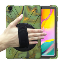 Load image into Gallery viewer, Shockproof Colorful Silicone + PC Protective Case with Holder &amp; Shoulder Strap &amp; Hand Strap, For Samsung Galaxy Tab A7 10.4 2020 T500 / T505, For Samsung Galaxy Tab A 8.4 2020 T307U, For Samsung Galaxy Tab A 10.1 (2019) T515 / T510