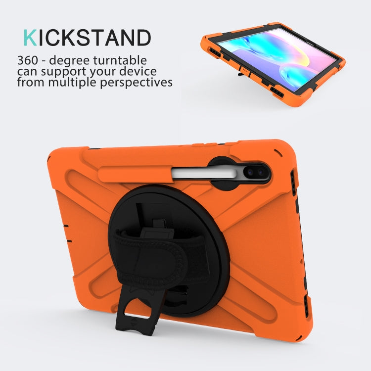 Shockproof Colorful Silicone + PC Protective Case with Holder & Shoulder Strap & Hand Strap & Pen Slot, For Samsung Galaxy Tab S6 10.5 inch T860 / T865