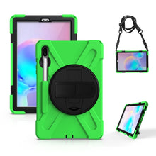 Load image into Gallery viewer, Shockproof Colorful Silicone + PC Protective Case with Holder &amp; Shoulder Strap &amp; Hand Strap &amp; Pen Slot, For Samsung Galaxy Tab S6 10.5 inch T860 / T865