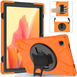 Shockproof Colorful Silicone + PC Protective Case with Holder & Shoulder Strap & Hand Strap & Screen Protector, For Samsung Galaxy Tab A7 10.4 2020 T500 / T505, For Samsung Galaxy Tab A 8.4 2020 T307U