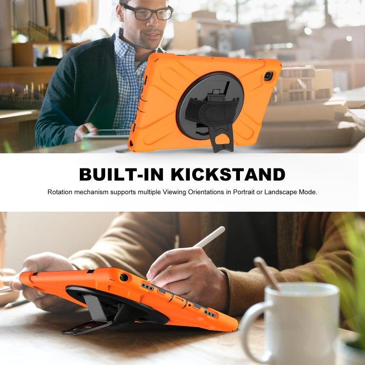 Shockproof Colorful Silicone + PC Protective Case with Holder & Shoulder Strap & Hand Strap & Screen Protector, For Samsung Galaxy Tab A7 10.4 2020 T500 / T505, For Samsung Galaxy Tab A 8.4 2020 T307U