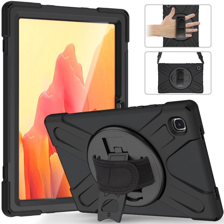 Shockproof Colorful Silicone + PC Protective Case with Holder & Shoulder Strap & Hand Strap & Screen Protector, For Samsung Galaxy Tab A7 10.4 2020 T500 / T505, For Samsung Galaxy Tab A 8.4 2020 T307U