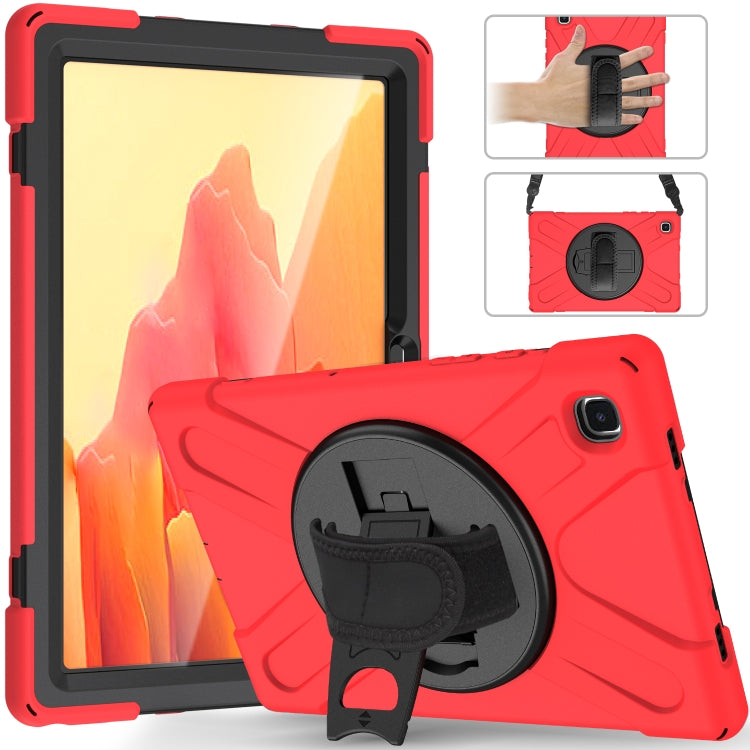 Shockproof Colorful Silicone + PC Protective Case with Holder & Shoulder Strap & Hand Strap & Screen Protector, For Samsung Galaxy Tab A7 10.4 2020 T500 / T505, For Samsung Galaxy Tab A 8.4 2020 T307U