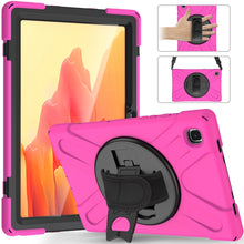 Load image into Gallery viewer, Shockproof Colorful Silicone + PC Protective Case with Holder &amp; Shoulder Strap &amp; Hand Strap &amp; Screen Protector, For Samsung Galaxy Tab A7 10.4 2020 T500 / T505, For Samsung Galaxy Tab A 8.4 2020 T307U