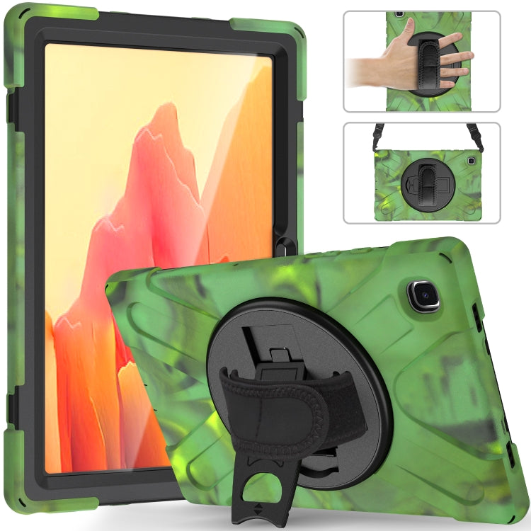 Shockproof Colorful Silicone + PC Protective Case with Holder & Shoulder Strap & Hand Strap & Screen Protector, For Samsung Galaxy Tab A7 10.4 2020 T500 / T505, For Samsung Galaxy Tab A 8.4 2020 T307U