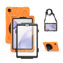 Load image into Gallery viewer, Shockproof Colorful Silicone + PC Protective Case with Holder &amp; Shoulder Strap &amp; Hand Strap &amp; Screen Protector, For Samsung Galaxy Tab A7 10.4 2020 T500 / T505, For Samsung Galaxy Tab A 8.4 2020 T307U