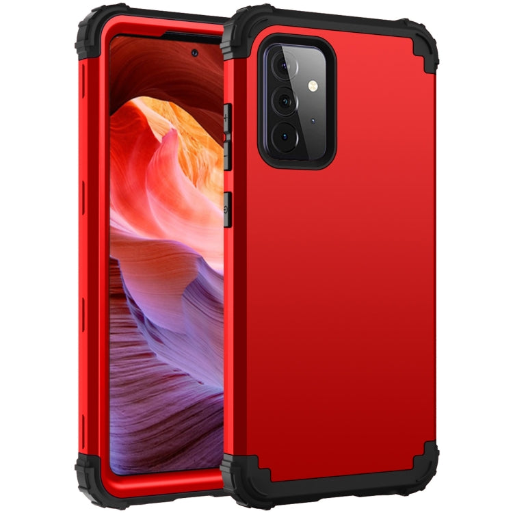PC + Silicone Three-piece Shockproof Protection Case, For Samsung Galaxy A52 4G / 5G, For Samsung Galaxy A72 4G / 5G