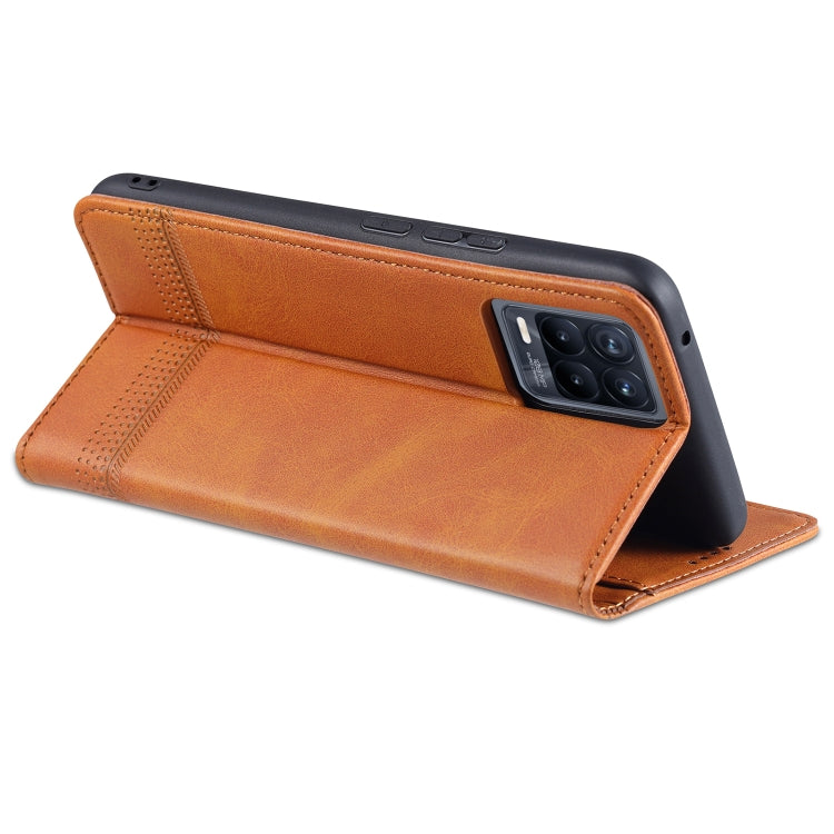AZNS Magnetic Calf Texture Horizontal Flip Leather Case with Card Slots & Holder & Wallet, For Xiaomi Mi 11 Pro, For OPPO Realme 8 / 8 Pro