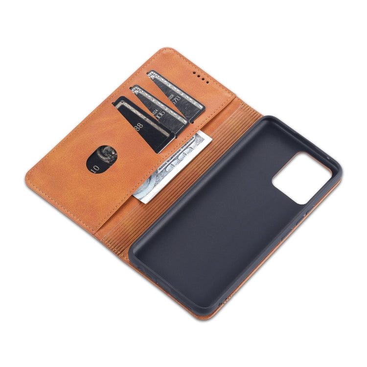 AZNS Magnetic Calf Texture Horizontal Flip Leather Case with Card Slots & Holder & Wallet, For Xiaomi Mi 11 Pro, For OPPO Realme 8 / 8 Pro
