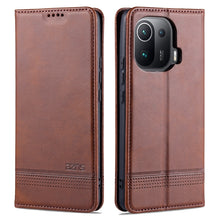 Load image into Gallery viewer, AZNS Magnetic Calf Texture Horizontal Flip Leather Case with Card Slots &amp; Holder &amp; Wallet, For Xiaomi Mi 11 Pro, For OPPO Realme 8 / 8 Pro