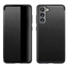 Load image into Gallery viewer, Shockproof Horizontal Flip Plain Leather Phone Case, For Samsung Galaxy S21 FE