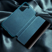 Load image into Gallery viewer, Shockproof Horizontal Flip Plain Leather Phone Case, For Samsung Galaxy S21 FE