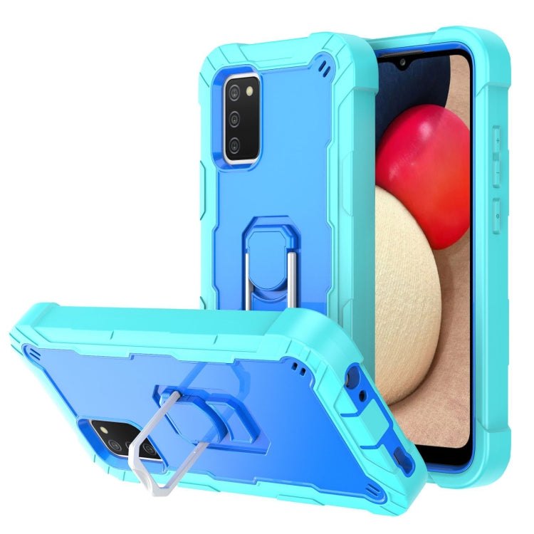 PC + Rubber 3-layers Shockproof Protective Case with Rotating Holder, For Samsung Galaxy A02s, For Samsung Galaxy A12 5G, For Samsung Galaxy A32 5G, For Samsung Galaxy A72 5G / 4G