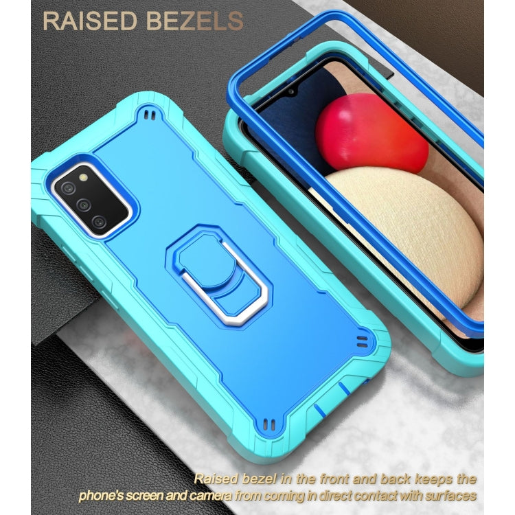 PC + Rubber 3-layers Shockproof Protective Case with Rotating Holder, For Samsung Galaxy A02s, For Samsung Galaxy A12 5G, For Samsung Galaxy A32 5G, For Samsung Galaxy A72 5G / 4G