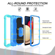 Load image into Gallery viewer, PC + Rubber 3-layers Shockproof Protective Case with Rotating Holder, For Samsung Galaxy A02s, For Samsung Galaxy A12 5G, For Samsung Galaxy A32 5G, For Samsung Galaxy A72 5G / 4G
